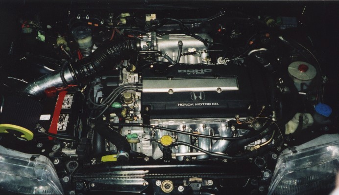 The new engine all connected up