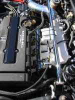 Engine bay temperature sensor and custom tower strut